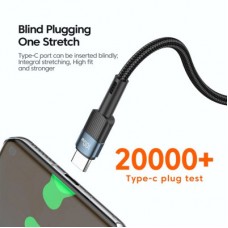 Дата кабель USB-C to USB-C 2.0m 100W blue Essager (EXCTT1-XCA03) - Фото
