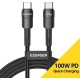 Дата кабель USB-C to USB-C 3.0m 100W black Essager (EXCTT1-XCC01)