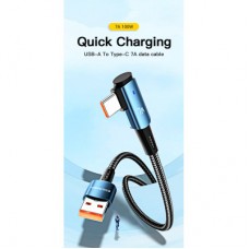 Дата кабель USB 2.0 AM to USB-C 2.0m 100W blue Essager (EXCWT7A-CGA03-P) - Фото