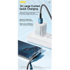 Дата кабель USB 2.0 AM to USB-C 2.0m 100W blue Essager (EXCWT7A-CGA03-P) - Фото