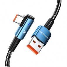 Дата кабель USB 2.0 AM to USB-C 1.0m 100W blue Essager (EXCWT7A-CG03-P) - Фото