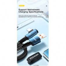 Дата кабель USB 2.0 AM to USB-C 2.0m 100W black Essager (EXCWT7A-CGA01-P) - Фото