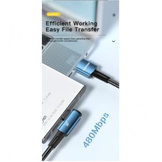 Дата кабель USB 2.0 AM to USB-C 2.0m 100W black Essager (EXCWT7A-CGA01-P) - Фото