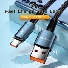 Дата кабель USB 2.0 AM to USB-C 1.0m 100W black Essager (EXC7A-CG01-P) - Фото