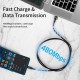 Дата кабель USB 2.0 AM to USB-C 1.0m 100W black Essager (EXC7A-CG01-P)
