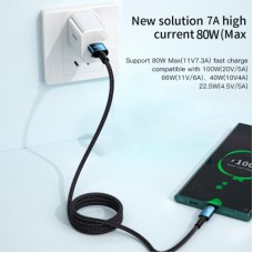 Дата кабель USB 2.0 AM to USB-C 1.0m 100W black Essager (EXC7A-CG01-P) - Фото