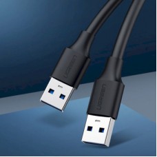 Дата кабель USB 2.0 AM/AM 0.5m US102 black Ugreen (10308) - Фото