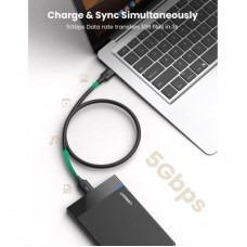 Дата кабель USB 3.0 AM to Micro B 0.5m US130 black Ugreen (10840) - Фото
