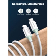 Дата кабель USB-C to USB-C 0.5m 3A 60W US264 white Ugreen (60517) - Фото
