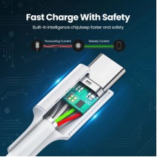 Дата кабель USB-C to USB-C 0.5m 3A 60W US264 white Ugreen (60517) - Фото