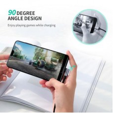 Дата кабель USB 2.0 AM to USB-C 3.0m 3A US284 90° corner black Ugreen (70255) - Фото