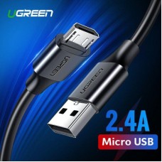 Дата кабель USB 2.0 AM to Micro 5P 3.0m 2A US289 black Ugreen (60827) - Фото