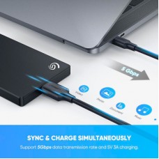 Дата кабель USB-C 3.1 to Micro USB 3.0 1.0m 3A US312 black Ugreen (20103) - Фото