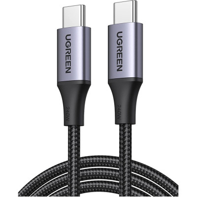 Дата кабель USB-C to USB-C 2.0m 240W space gray UGREEN (90440)