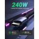 Дата кабель USB-C to USB-C 2.0m 240W space gray UGREEN (90440)