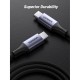 Дата кабель USB-C to USB-C 2.0m 240W space gray UGREEN (90440)
