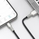 Дата кабель USB 2.0 AM to Lightning 2.0m 2.4A metal black Baseus (CALJK-B01) Дата кабель USB 2.0 AM to Lightning 2.0m 2.4A metal black Baseus (CALJK-B01)