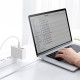 Дата кабель USB-C to USB-C 1.0m 100W metal white Baseus (CATJK-C02) Дата кабель USB-C to USB-C 1.0m 100W metal white Baseus (CATJK-C02)
