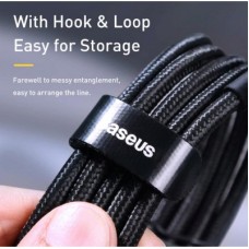 Дата кабель USB-C to USB-C 2.0m 100W 5A black-grey Baseus (CATKLF-ALG1) - Фото