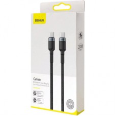 Дата кабель USB-C to USB-C 2.0m 100W 5A black-grey Baseus (CATKLF-ALG1) - Фото