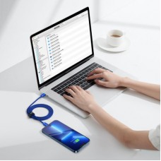 Дата кабель USB-C to Lightning 1.2m 20W blue Baseus (CAJY000203) - Фото