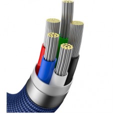 Дата кабель USB-C to Lightning 2.0m 20W blue Baseus (CAJY000303) - Фото
