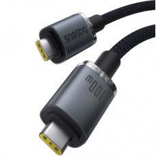 Дата кабель USB-C to USB-C 1.5m 100 W USB3.2 20Gb black Baseus (P10318204111-00) - Фото
