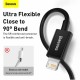 Дата кабель USB 2.0 AM to Lightning 2.0m 2.4A black Baseus (CALYS-C01) Дата кабель USB 2.0 AM to Lightning 2.0m 2.4A black Baseus (CALYS-C01)