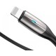 Дата кабель USB 2.0 AM to Lightning 2.0m 1.5A black Baseus (CALSP-C01) Дата кабель USB 2.0 AM to Lightning 2.0m 1.5A black Baseus (CALSP-C01)