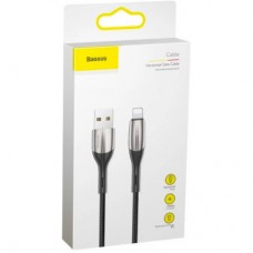 Дата кабель USB 2.0 AM to Lightning 2.0m 1.5A black Baseus (CALSP-C01) - Фото