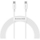 Дата кабель USB-C to USB-C 1.0m 100W white Baseus (CATYS-B02)