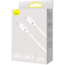 Дата кабель USB-C to USB-C 1.0m 100W white Baseus (CATYS-B02) - Фото