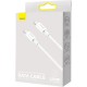 Дата кабель USB-C to USB-C 1.0m 100W white Baseus (CATYS-B02) Дата кабель USB-C to USB-C 1.0m 100W white Baseus (CATYS-B02)