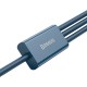 Дата кабель USB 2.0 AM to Lightning + Micro 5P + Type-C 1.5m 3.5A blue Baseus (CAMLTYS-03) Дата кабель USB 2.0 AM to Lightning + Micro 5P + Type-C 1.5m 3.5A blue Baseus (CAMLTYS-03)