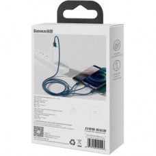 Дата кабель USB 2.0 AM to Lightning + Micro 5P + Type-C 1.5m 3.5A blue Baseus (CAMLTYS-03) - Фото