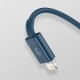 Дата кабель USB 2.0 AM to Lightning + Micro 5P + Type-C 1.5m 3.5A blue Baseus (CAMLTYS-03) Дата кабель USB 2.0 AM to Lightning + Micro 5P + Type-C 1.5m 3.5A blue Baseus (CAMLTYS-03)