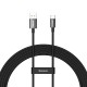 Дата кабель USB 2.0 AM to USB-C 2.0m 65W black Baseus (CAYS001001)