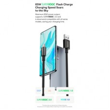 Дата кабель USB 2.0 AM to USB-C 2.0m 65W black Baseus (CAYS001001) - Фото