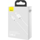 Дата кабель USB 2.0 AM to Lightning 1.0m 2.4A white Baseus (CALYS-A02) Дата кабель USB 2.0 AM to Lightning 1.0m 2.4A white Baseus (CALYS-A02)