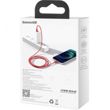 Дата кабель USB-C to Lightning 1.0m 20W red Baseus (CATLYS-A09) - Фото
