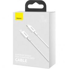 Дата кабель USB-C to Lightning 2.0m 20W white Baseus (CATLYS-C02) Дата кабель USB-C to Lightning 2.0m 20W white Baseus (CATLYS-C02) - Фото
