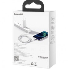 Дата кабель USB-C to Lightning 2.0m 20W white Baseus (CATLYS-C02) Дата кабель USB-C to Lightning 2.0m 20W white Baseus (CATLYS-C02) - Фото