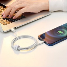 Дата кабель USB-C to Lightning 2.0m 20W white Baseus (CATLYS-C02) Дата кабель USB-C to Lightning 2.0m 20W white Baseus (CATLYS-C02) - Фото