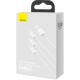 Дата кабель USB 2.0 AM to Lightning + Micro 5P + USB-C 1.5m 3.5A white Baseus (CAMLTYS-02)