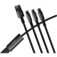 Дата кабель USB 2.0 AM to Lightning + Micro 5P + Type-C 1.5m 3.5A black Baseus (CAMLTWJ-01) Дата кабель USB 2.0 AM to Lightning + Micro 5P + Type-C 1.5m 3.5A black Baseus (CAMLTWJ-01)
