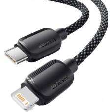Дата кабель USB-C to Lightning 2.0m 20W black Essager (EXCTL-WLA01-P) - Фото
