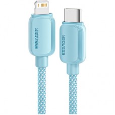 Дата кабель USB-C to Lightning 1.0m 20W blue Essager (EXCTL-WL03-P) - Фото