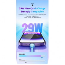 Дата кабель USB-C to Lightning 1.0m 20W white Essager (EXCTL-WL02-P) - Фото