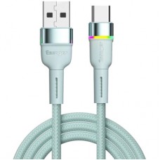 Дата кабель USB 2.0 AM to USB-C 1.0m 3A LED blue Essager (EXCT-XCD03) - Фото