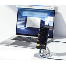 Дата кабель USB 2.0 AM to USB-C 2.0m 7A LED black Essager (EXCT-XYA01-P) - Фото